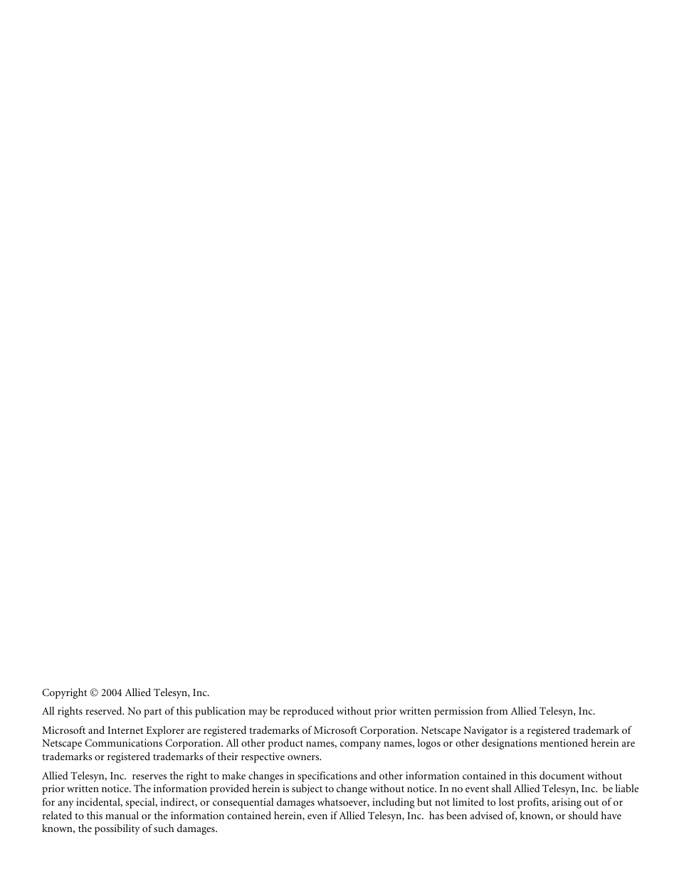 Allied Telesis AT-S63 User Manual | Page 2 / 710