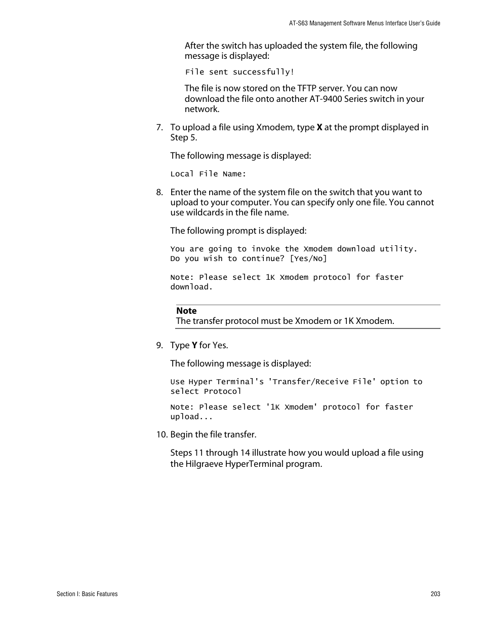 Allied Telesis AT-S63 User Manual | Page 203 / 710