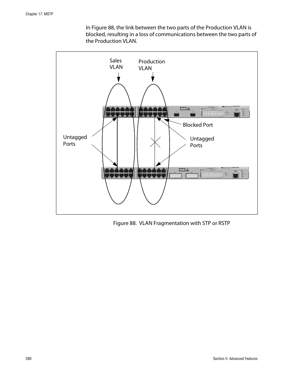 Class 1 laser product, L/a d/c d/c l/a d/c l/a | Allied Telesis AT-S63 User Manual | Page 280 / 710