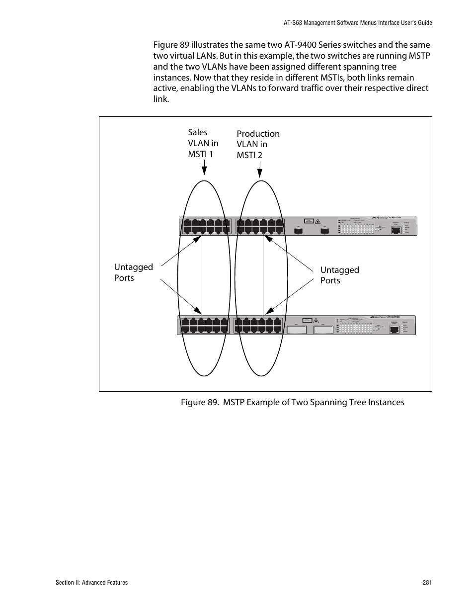 Class 1 laser product, L/a d/c d/c l/a d/c l/a | Allied Telesis AT-S63 User Manual | Page 281 / 710