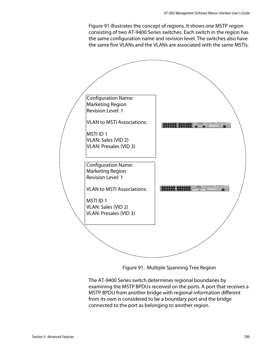 Allied Telesis AT-S63 User Manual | Page 285 / 710