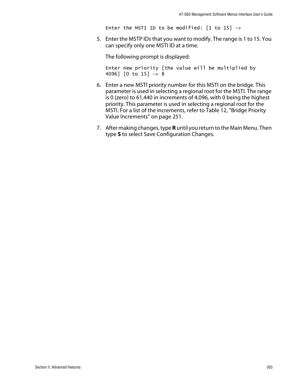 Allied Telesis AT-S63 User Manual | Page 303 / 710