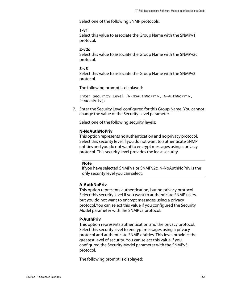 Allied Telesis AT-S63 User Manual | Page 357 / 710