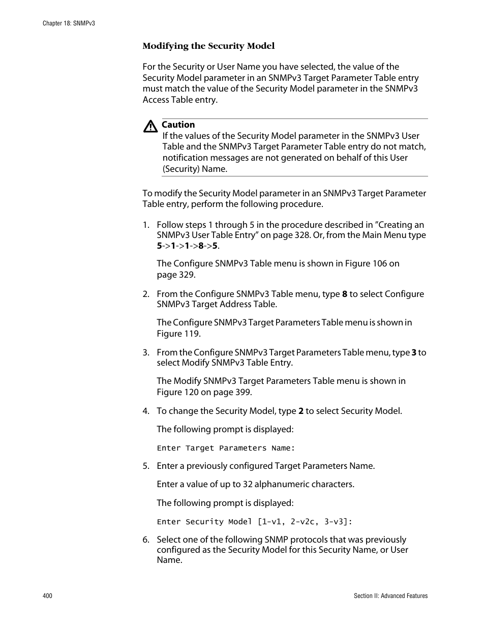 Modifying the security model | Allied Telesis AT-S63 User Manual | Page 400 / 710