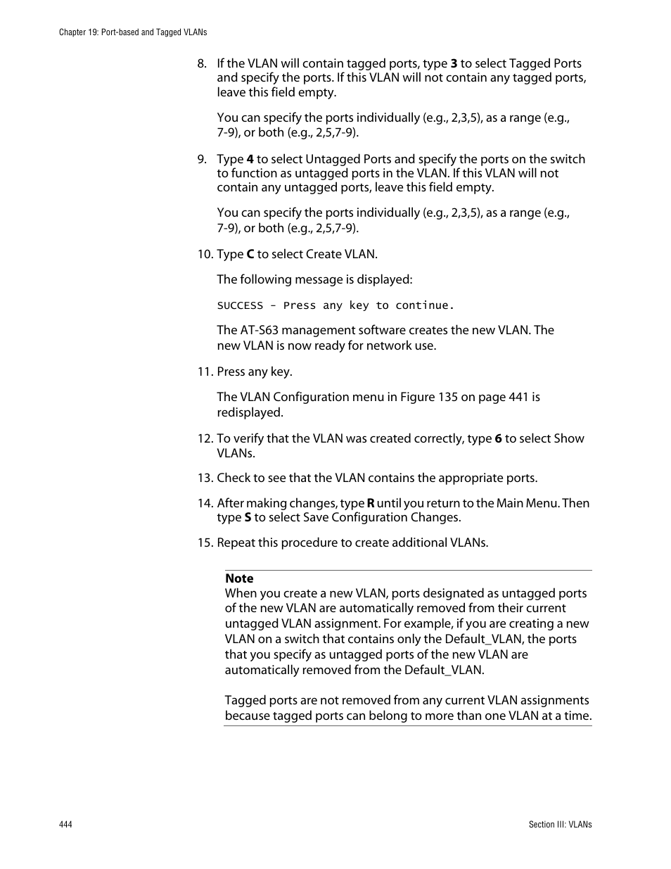 Allied Telesis AT-S63 User Manual | Page 444 / 710