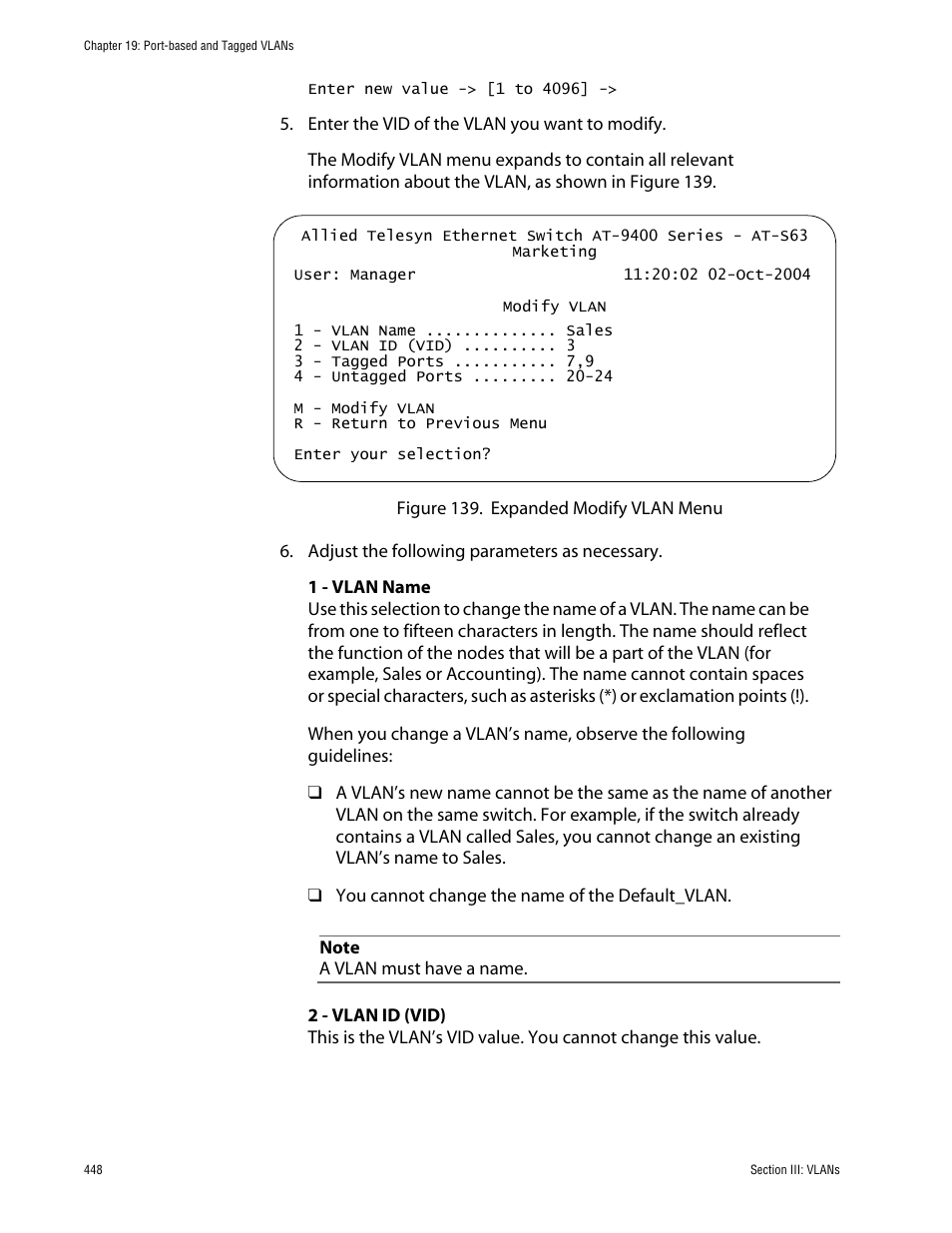 Allied Telesis AT-S63 User Manual | Page 448 / 710