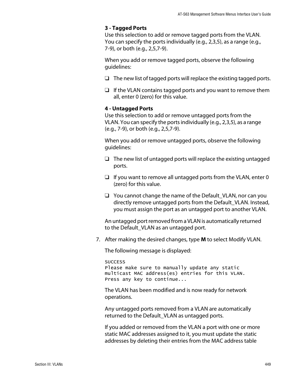 Allied Telesis AT-S63 User Manual | Page 449 / 710