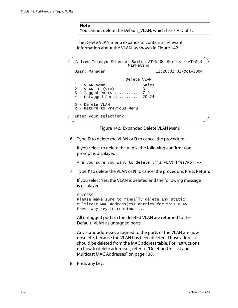 Allied Telesis AT-S63 User Manual | Page 454 / 710