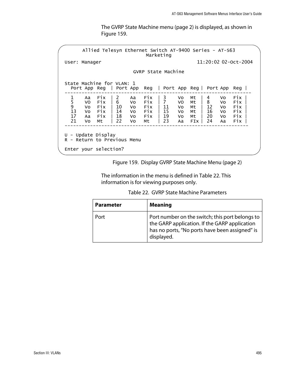 Allied Telesis AT-S63 User Manual | Page 495 / 710