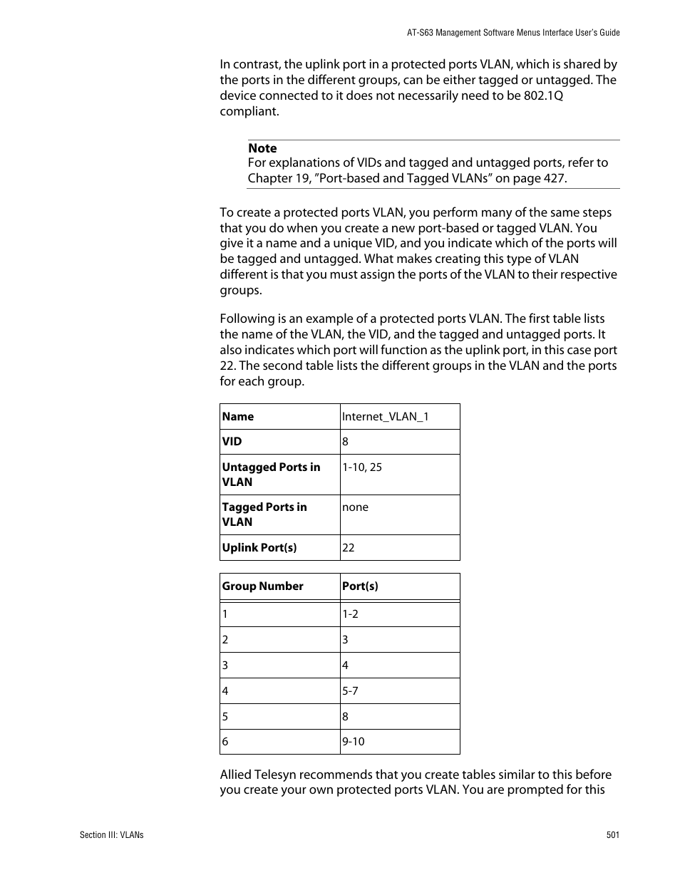 Allied Telesis AT-S63 User Manual | Page 501 / 710
