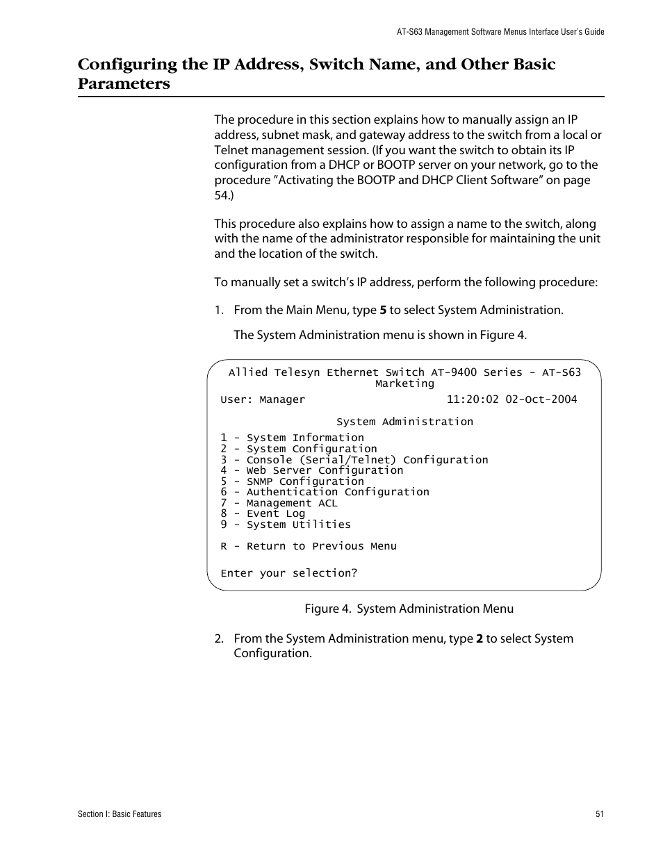 Allied Telesis AT-S63 User Manual | Page 51 / 710