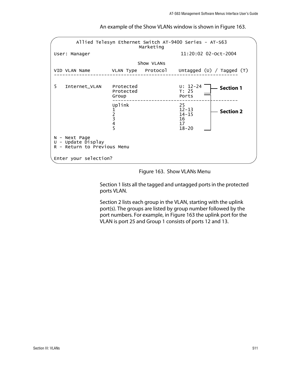 Allied Telesis AT-S63 User Manual | Page 511 / 710