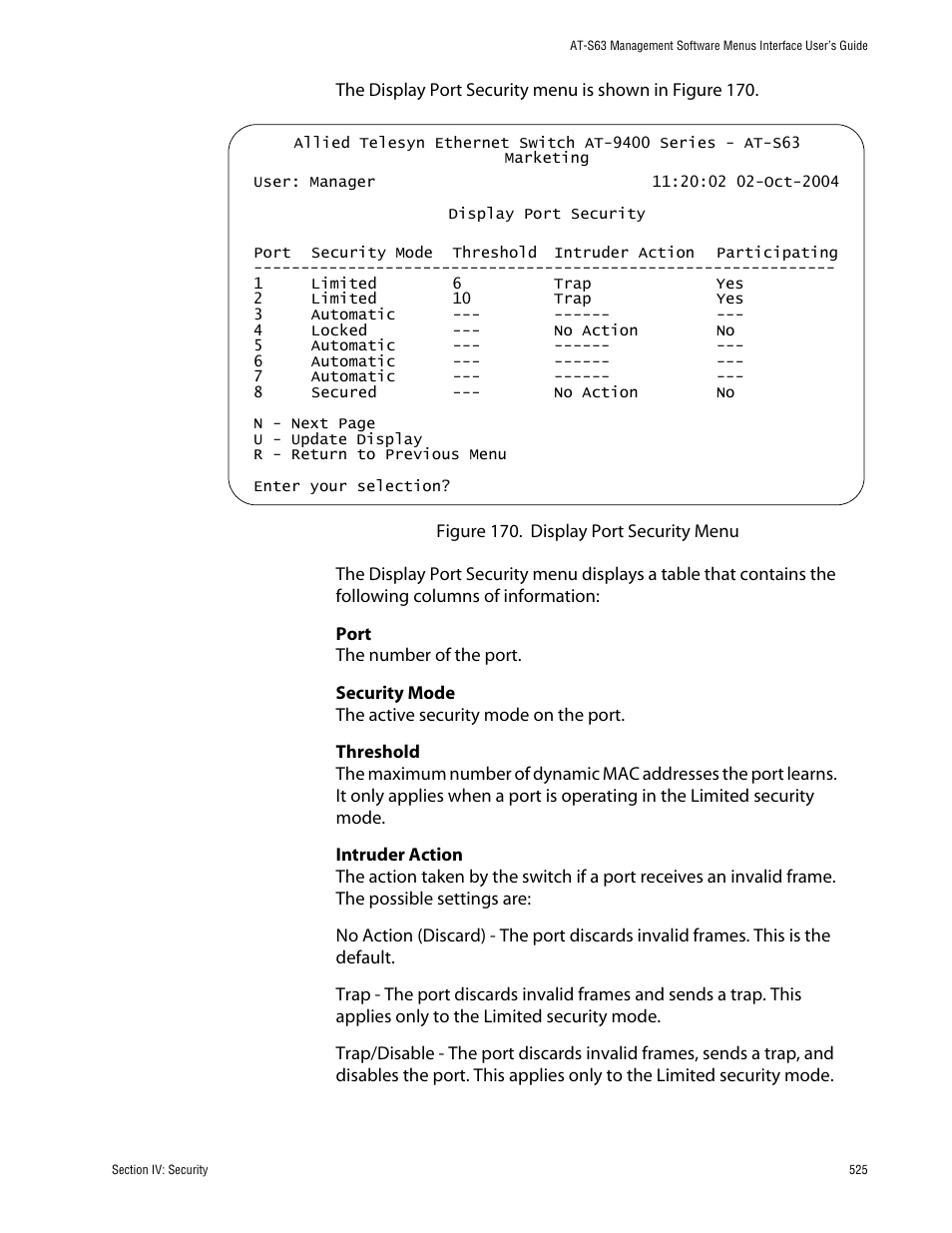 Allied Telesis AT-S63 User Manual | Page 525 / 710