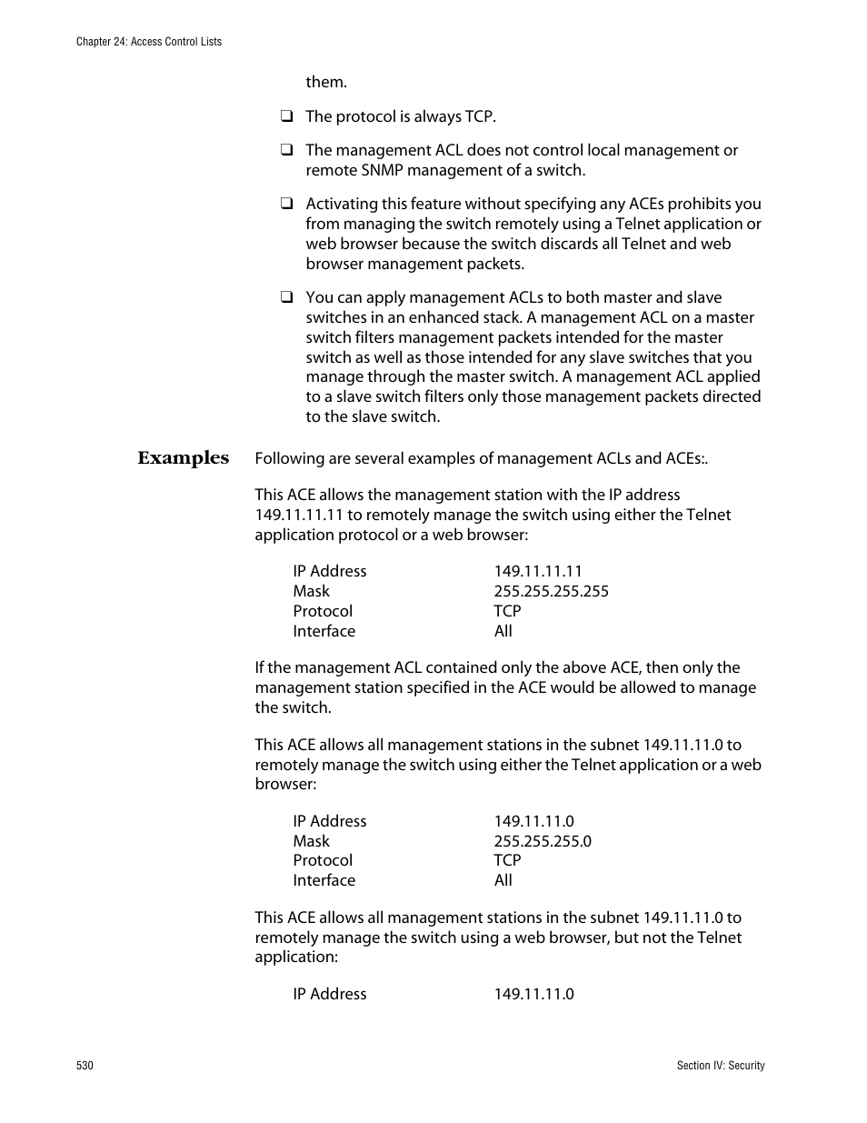 Examples | Allied Telesis AT-S63 User Manual | Page 530 / 710