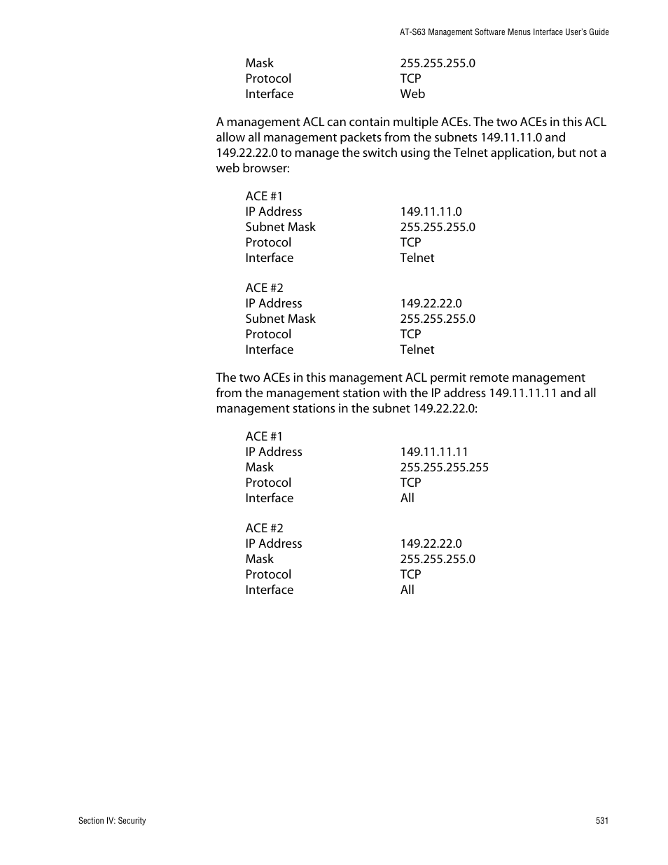 Allied Telesis AT-S63 User Manual | Page 531 / 710