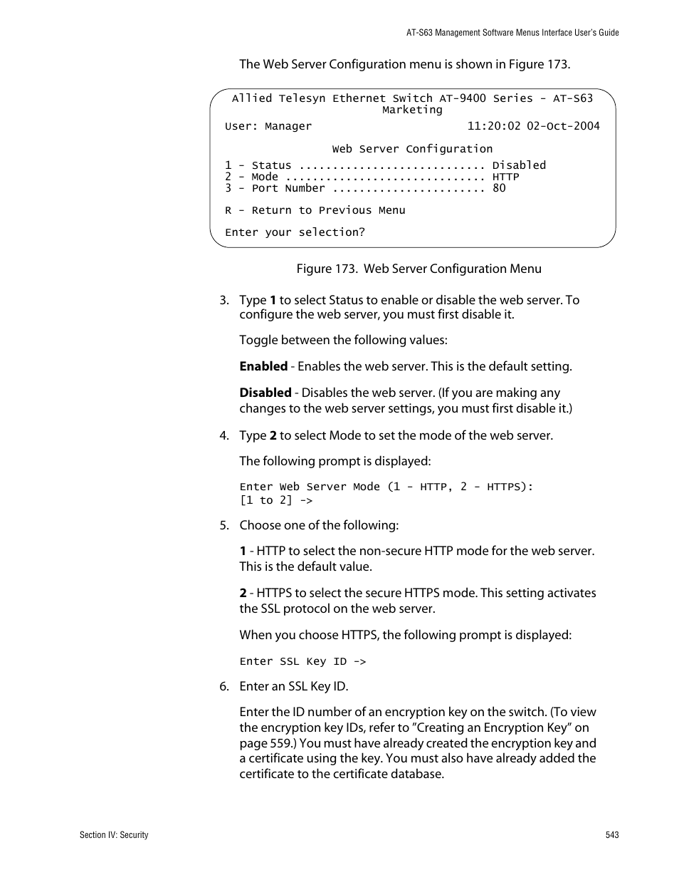 Allied Telesis AT-S63 User Manual | Page 543 / 710