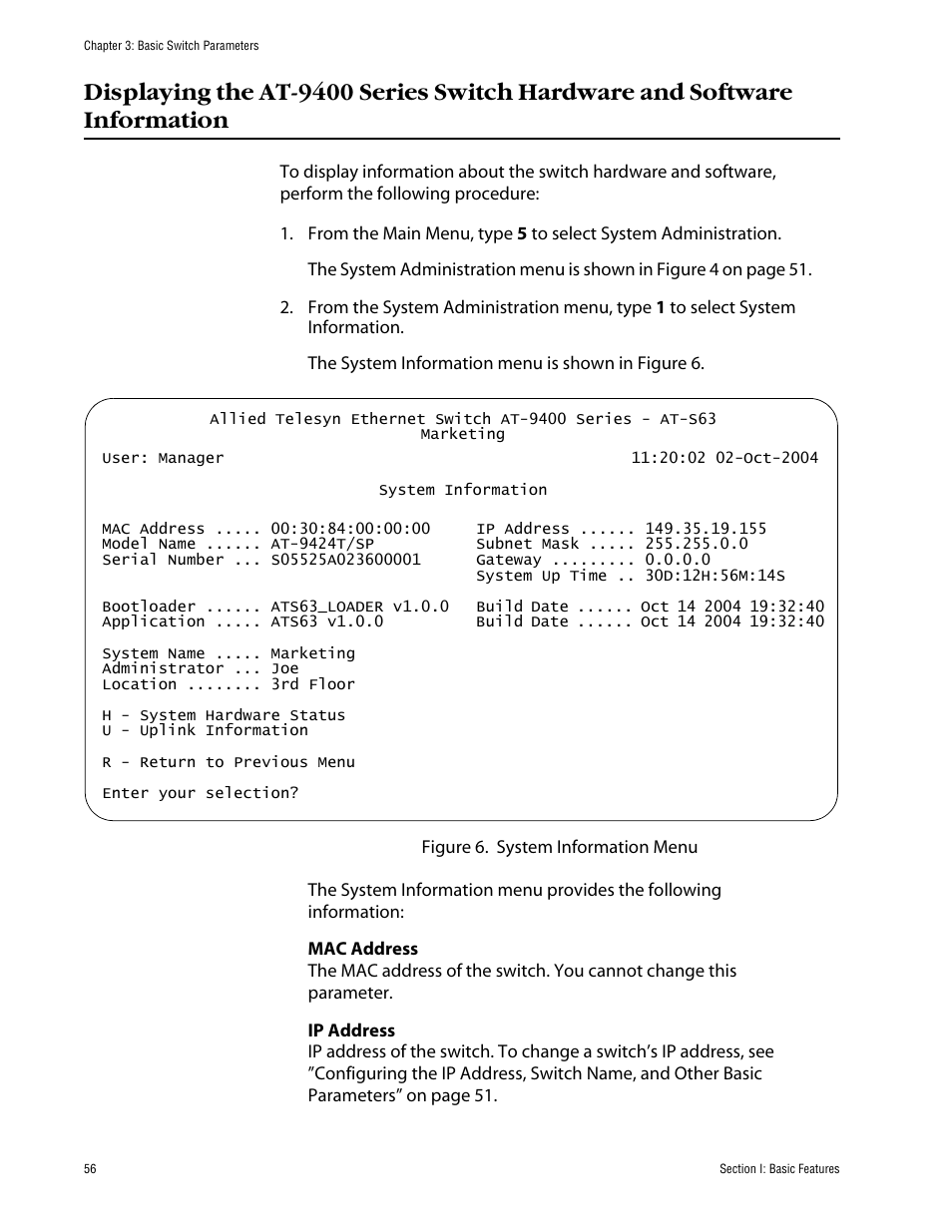 Allied Telesis AT-S63 User Manual | Page 56 / 710