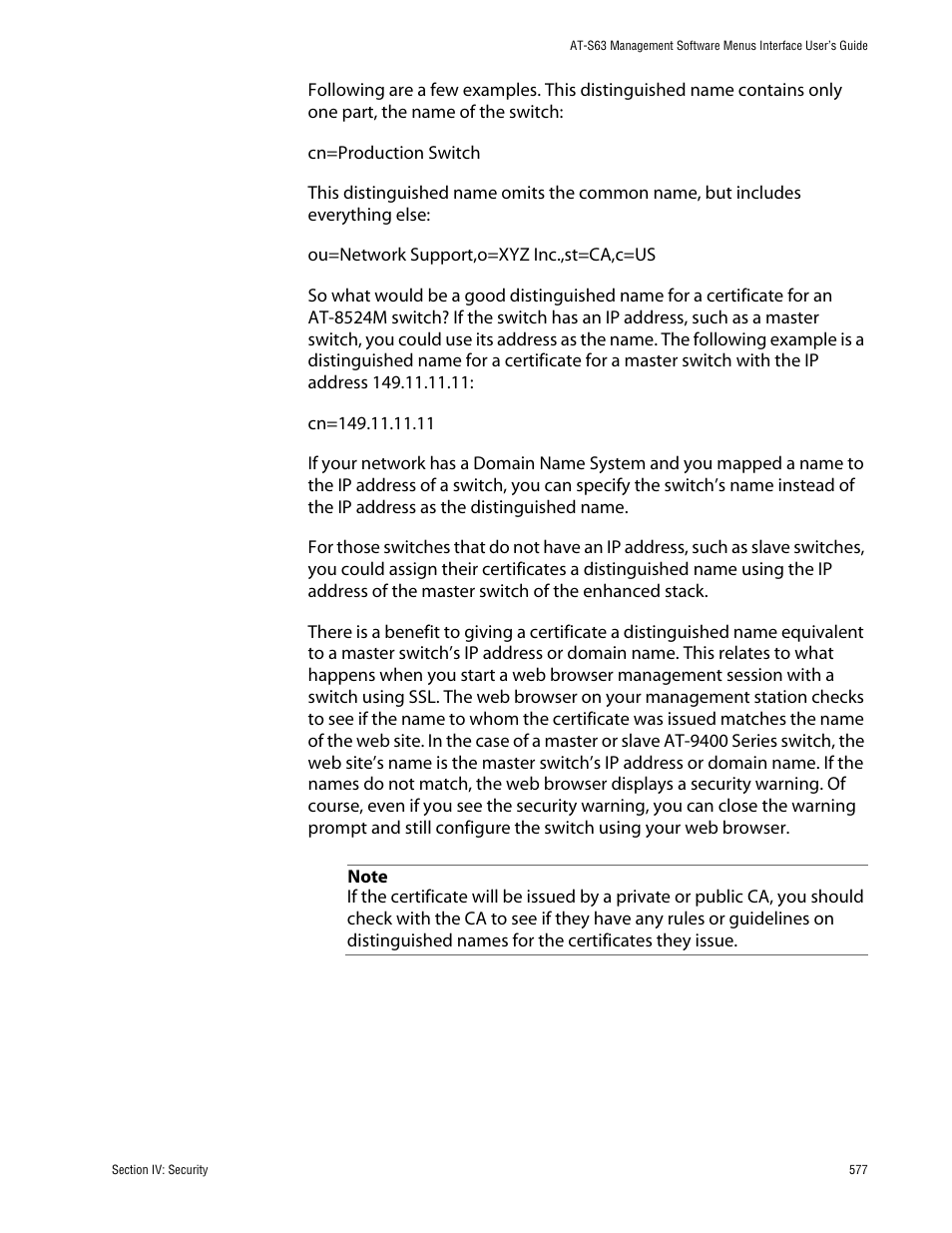 Allied Telesis AT-S63 User Manual | Page 577 / 710