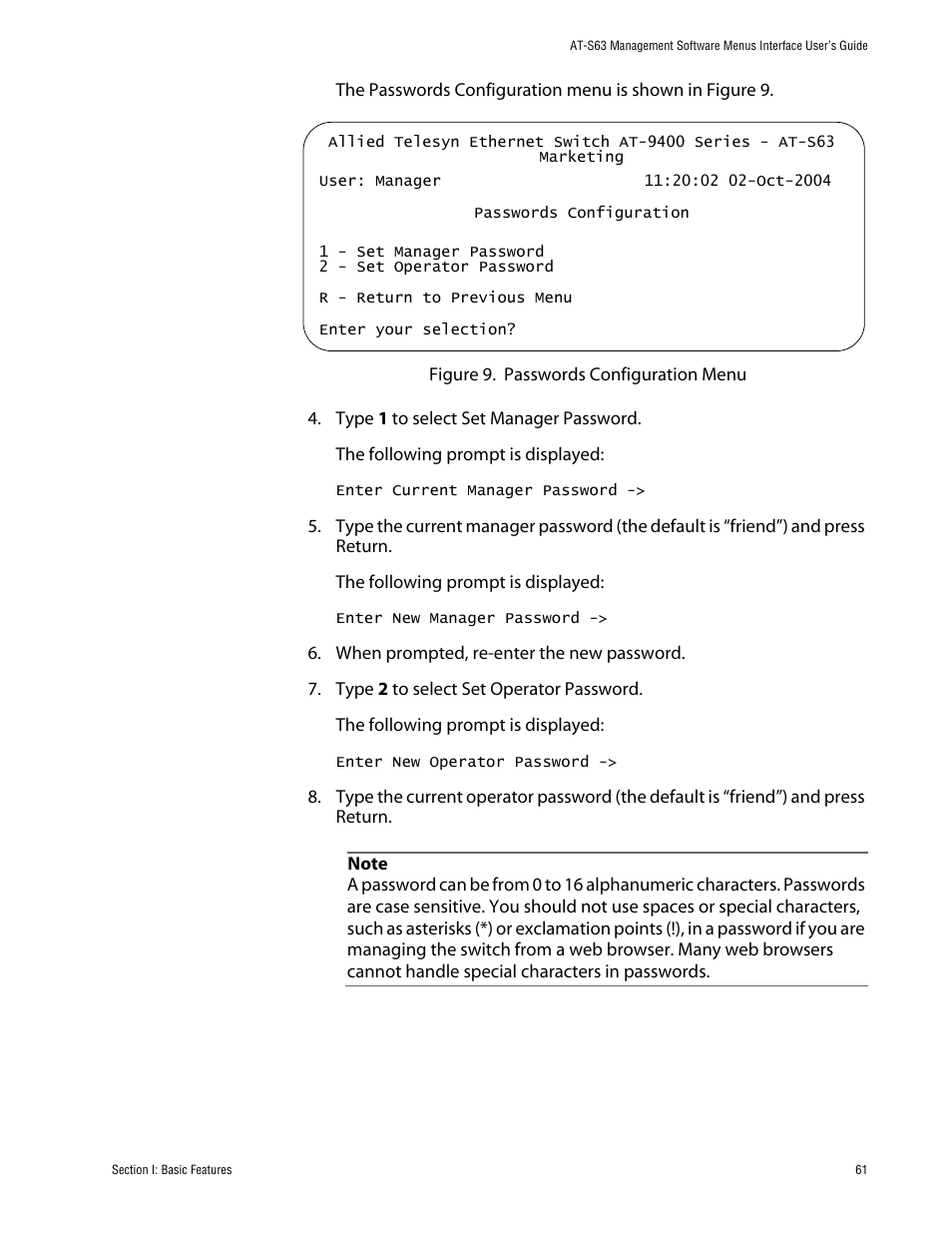 Allied Telesis AT-S63 User Manual | Page 61 / 710