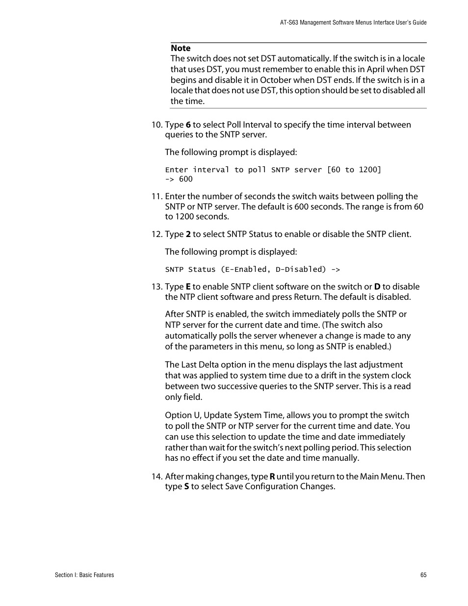 Allied Telesis AT-S63 User Manual | Page 65 / 710