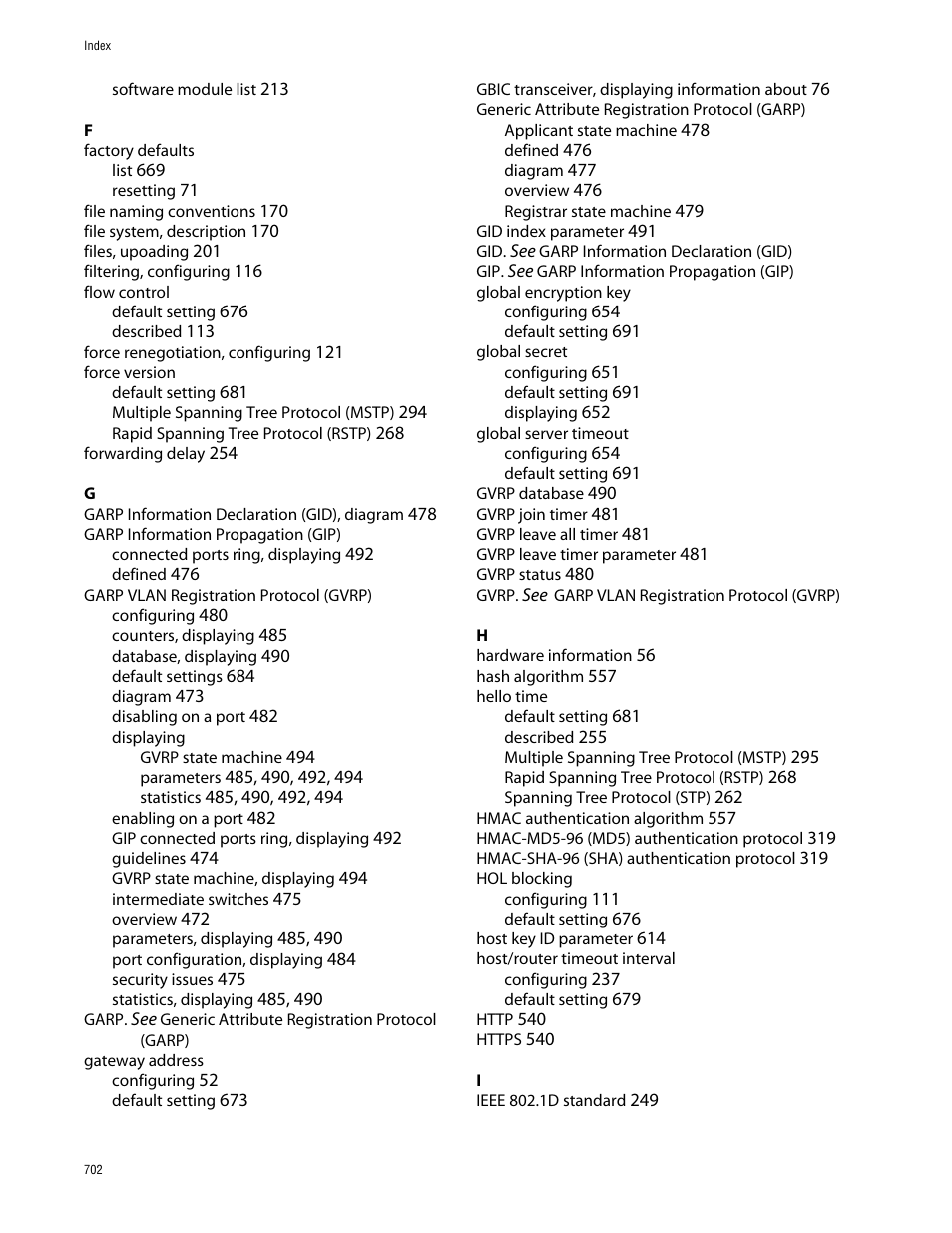 Allied Telesis AT-S63 User Manual | Page 702 / 710