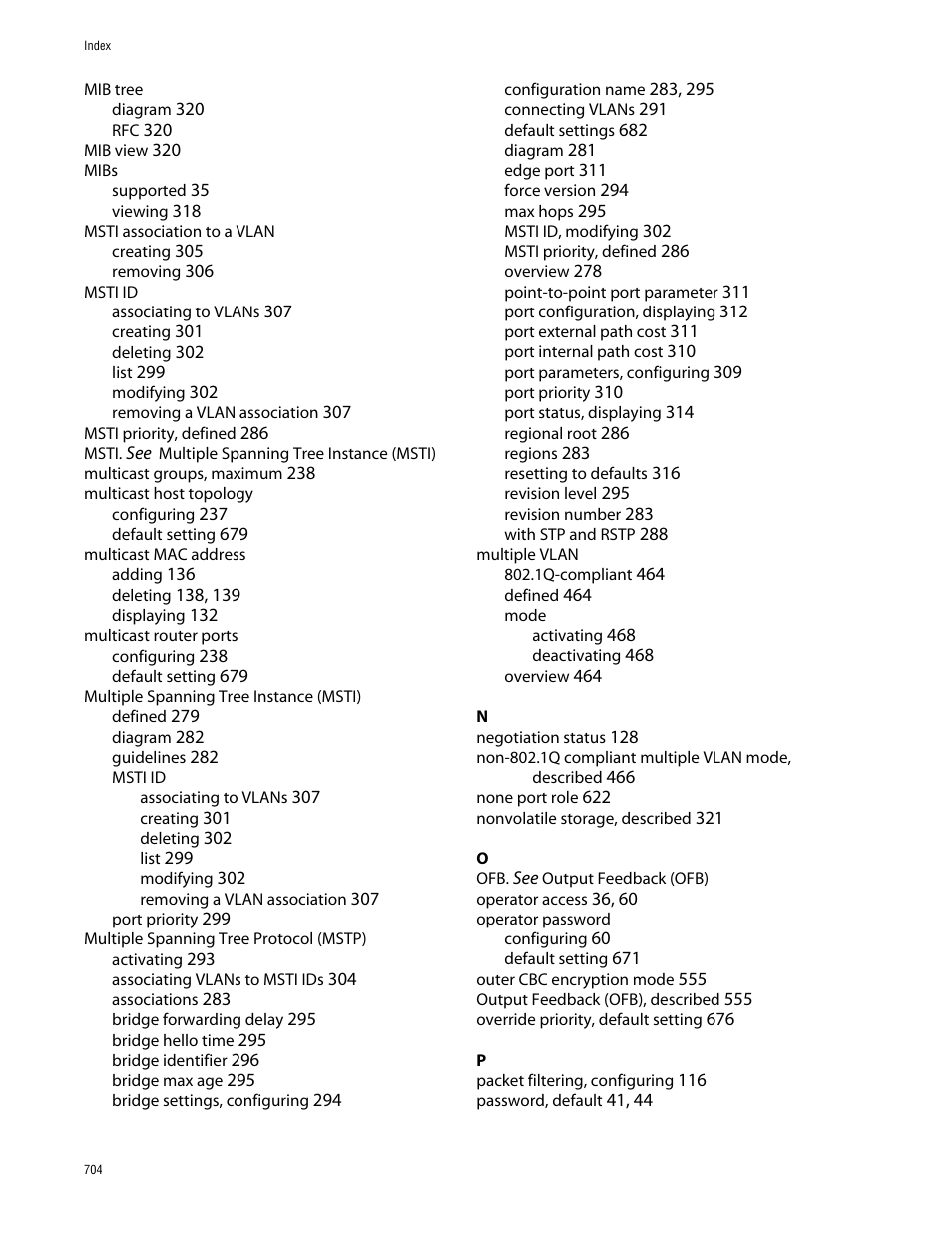 Allied Telesis AT-S63 User Manual | Page 704 / 710