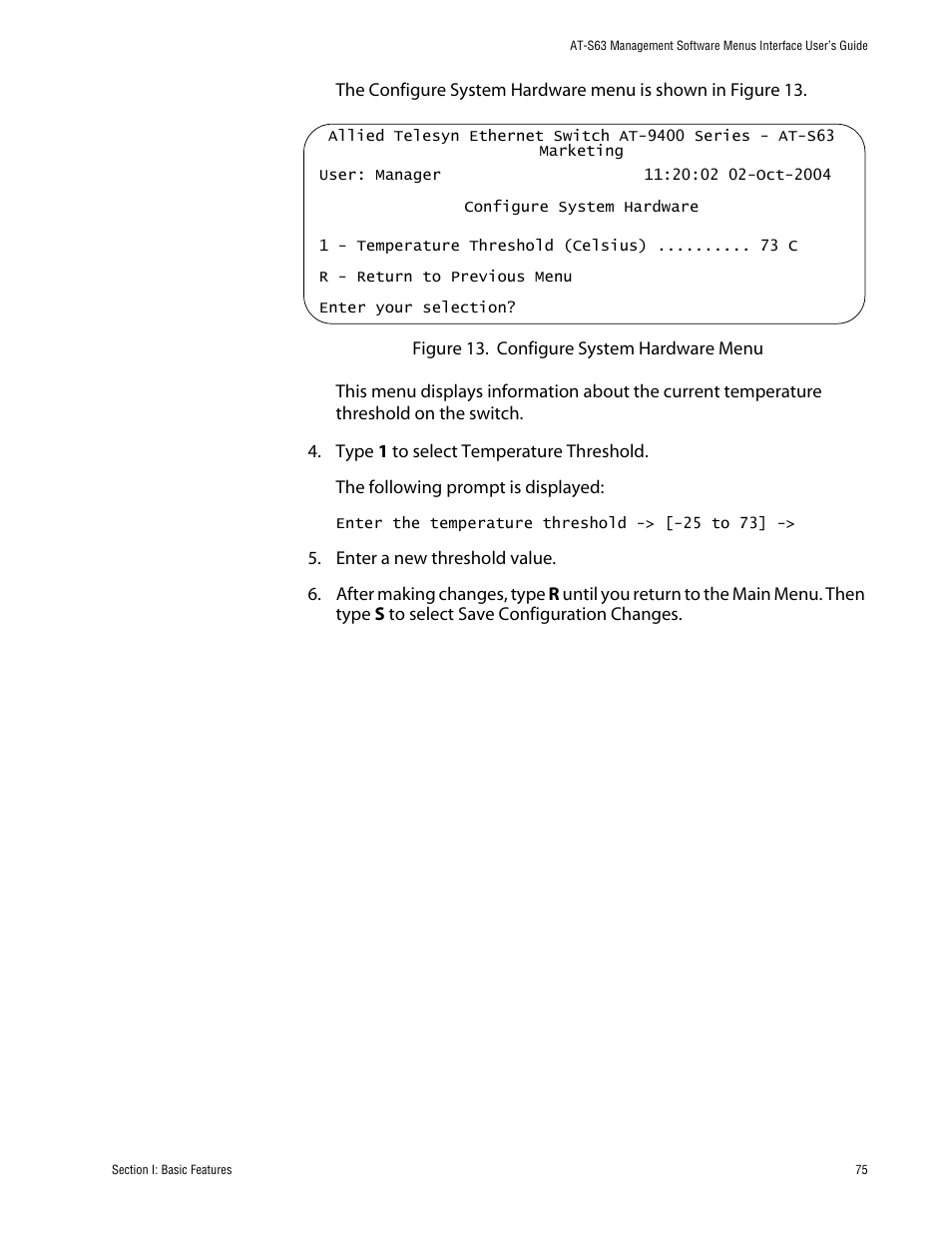 Allied Telesis AT-S63 User Manual | Page 75 / 710
