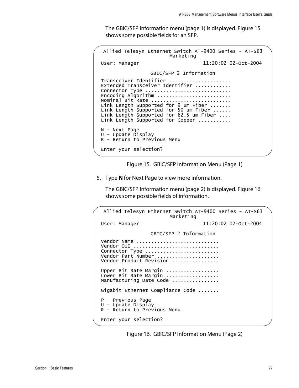 Allied Telesis AT-S63 User Manual | Page 77 / 710