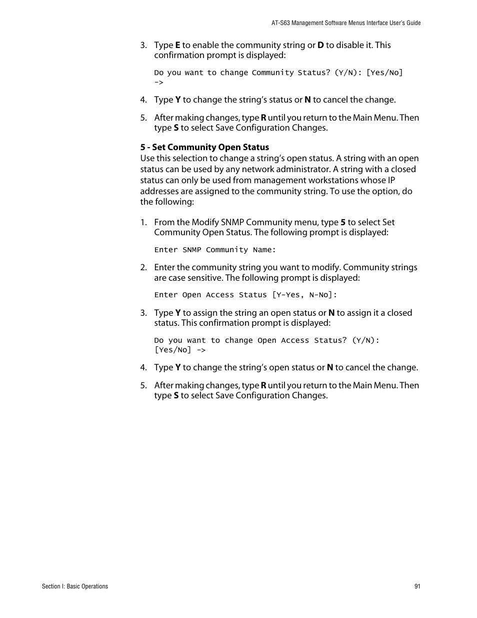 Allied Telesis AT-S63 User Manual | Page 91 / 710