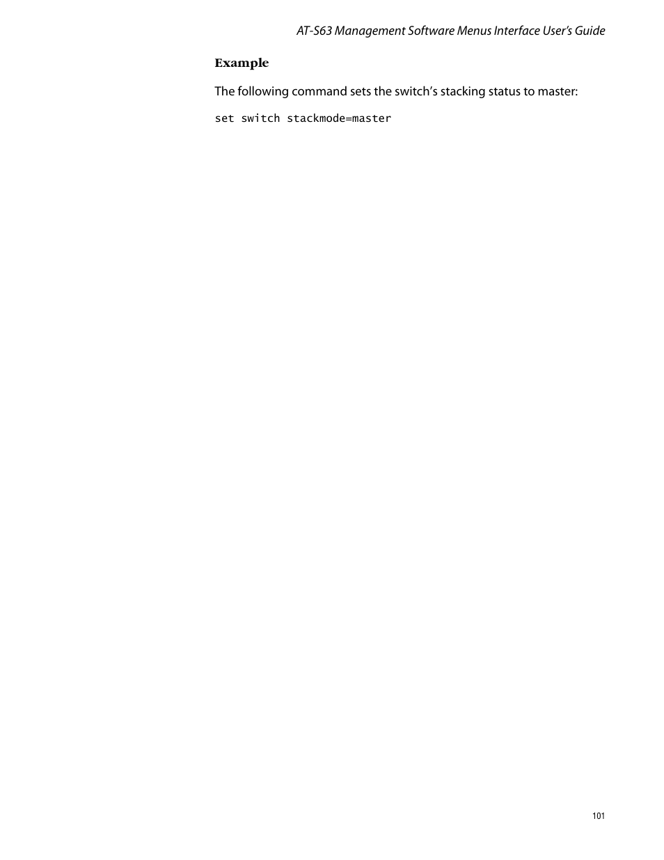 Allied Telesis AT-S63 User Manual | Page 101 / 464