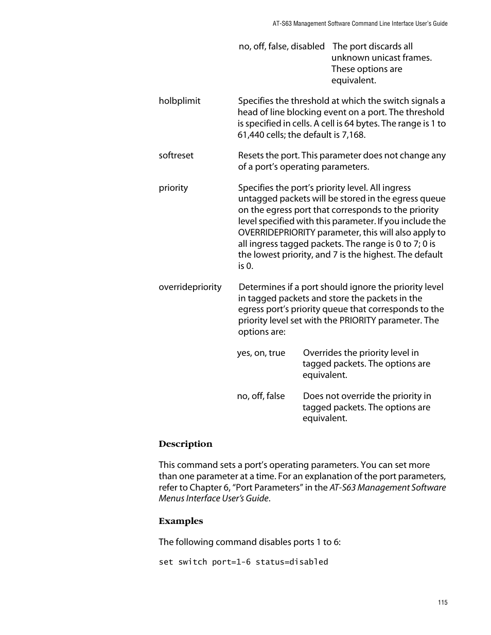 Allied Telesis AT-S63 User Manual | Page 115 / 464
