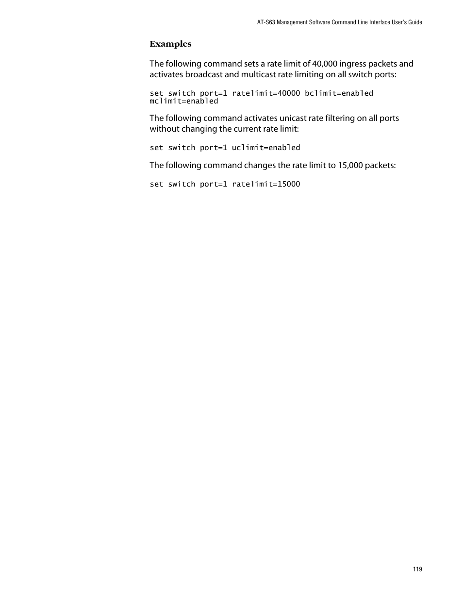 Allied Telesis AT-S63 User Manual | Page 119 / 464