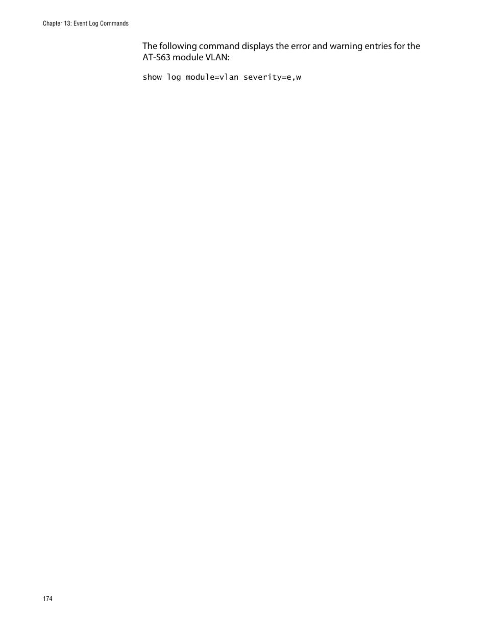 Allied Telesis AT-S63 User Manual | Page 174 / 464