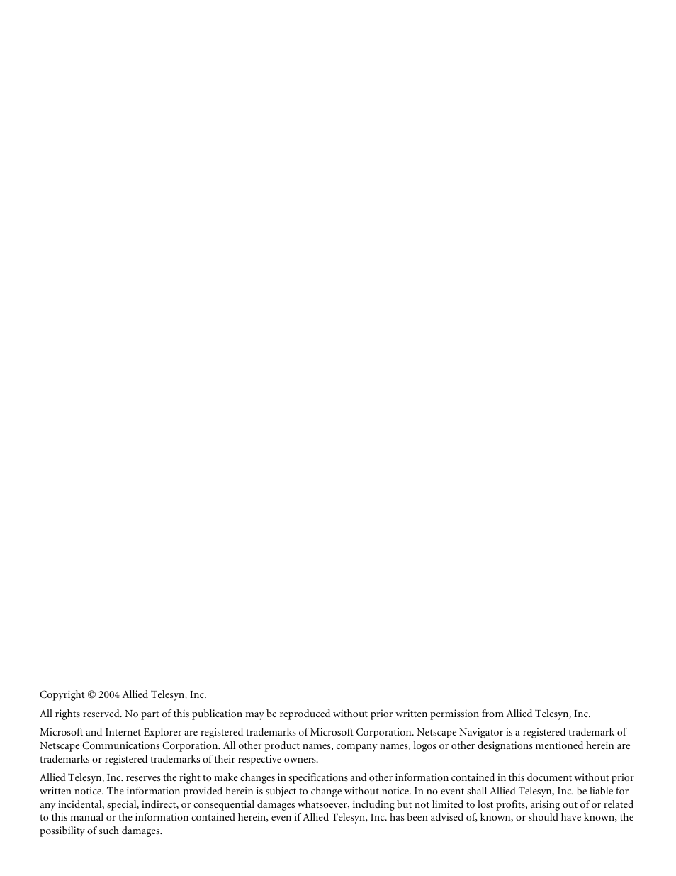 Allied Telesis AT-S63 User Manual | Page 2 / 464