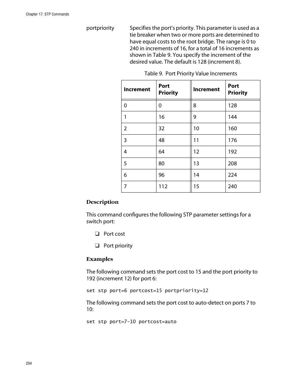 Allied Telesis AT-S63 User Manual | Page 204 / 464