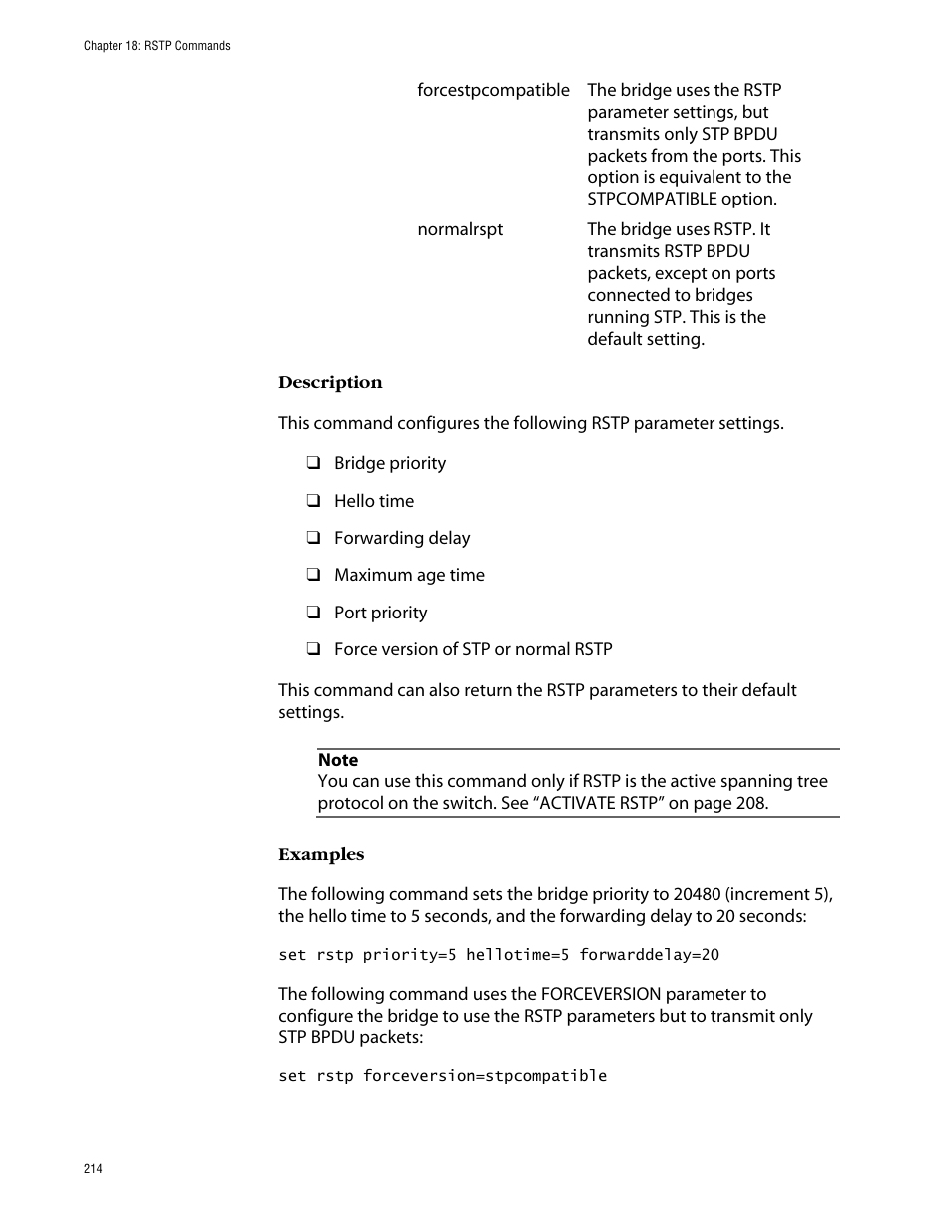 Allied Telesis AT-S63 User Manual | Page 214 / 464