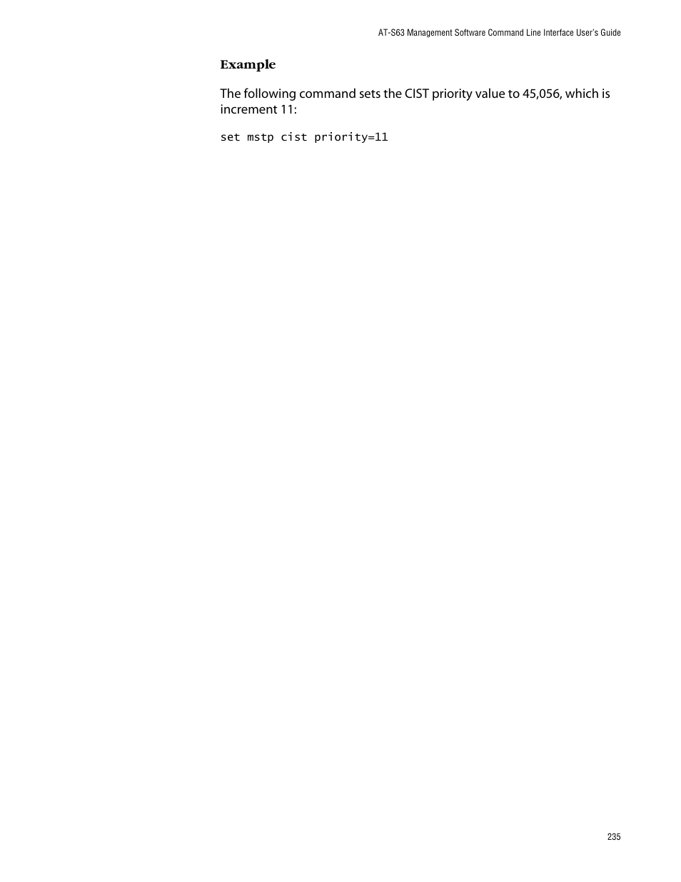 Allied Telesis AT-S63 User Manual | Page 235 / 464