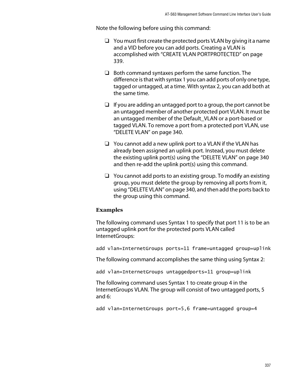 Allied Telesis AT-S63 User Manual | Page 337 / 464