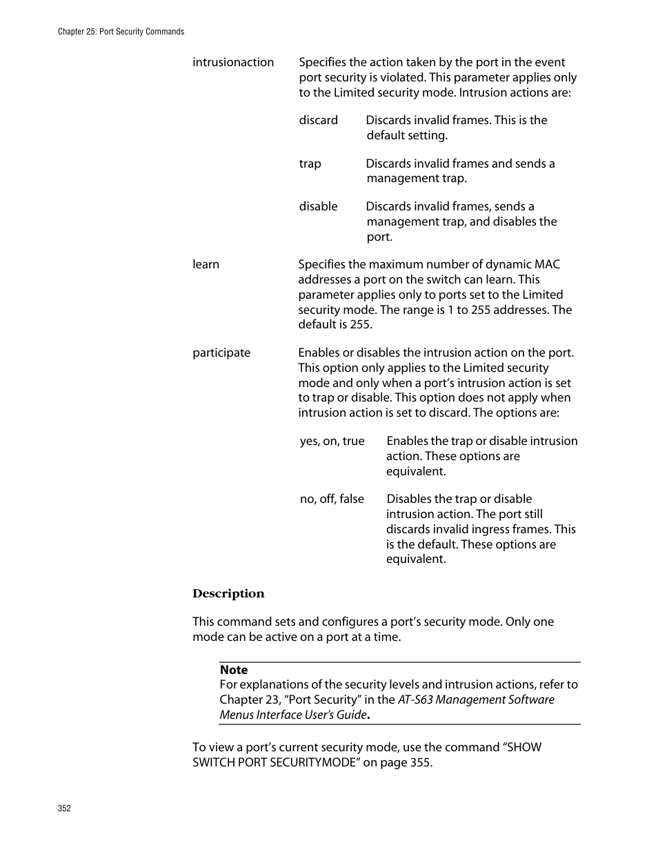 Allied Telesis AT-S63 User Manual | Page 352 / 464