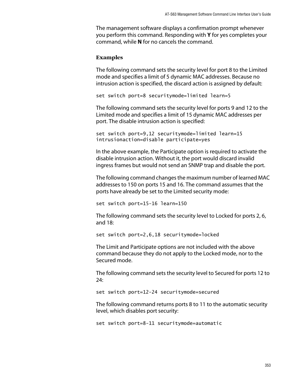 Allied Telesis AT-S63 User Manual | Page 353 / 464