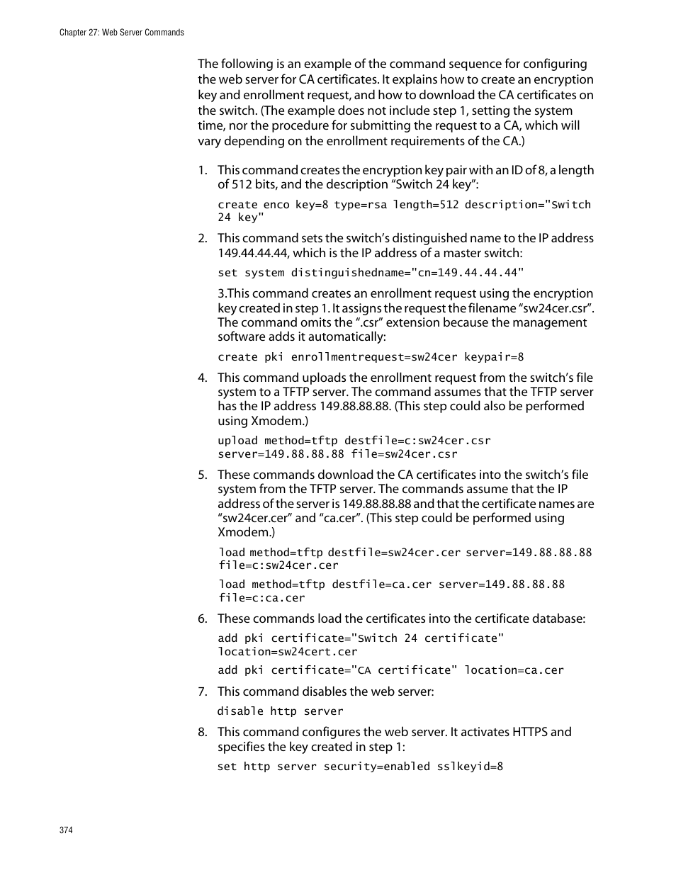 Allied Telesis AT-S63 User Manual | Page 374 / 464