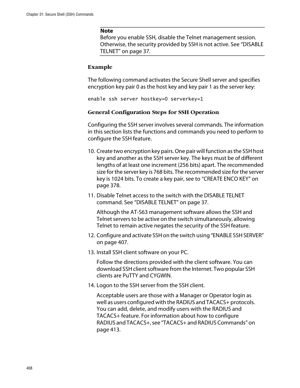 Allied Telesis AT-S63 User Manual | Page 408 / 464