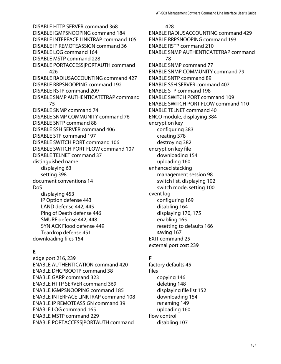 Allied Telesis AT-S63 User Manual | Page 457 / 464