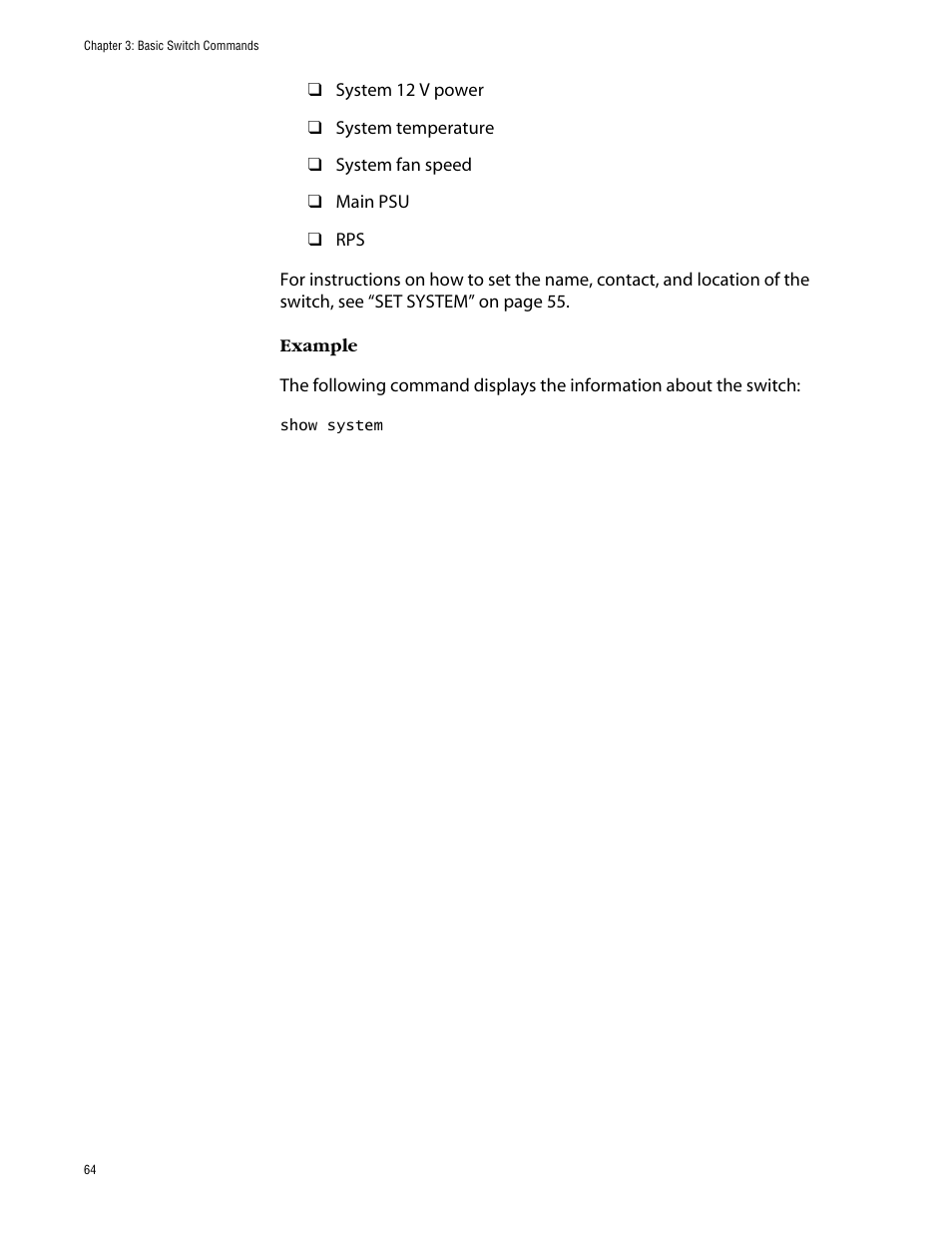 Allied Telesis AT-S63 User Manual | Page 64 / 464