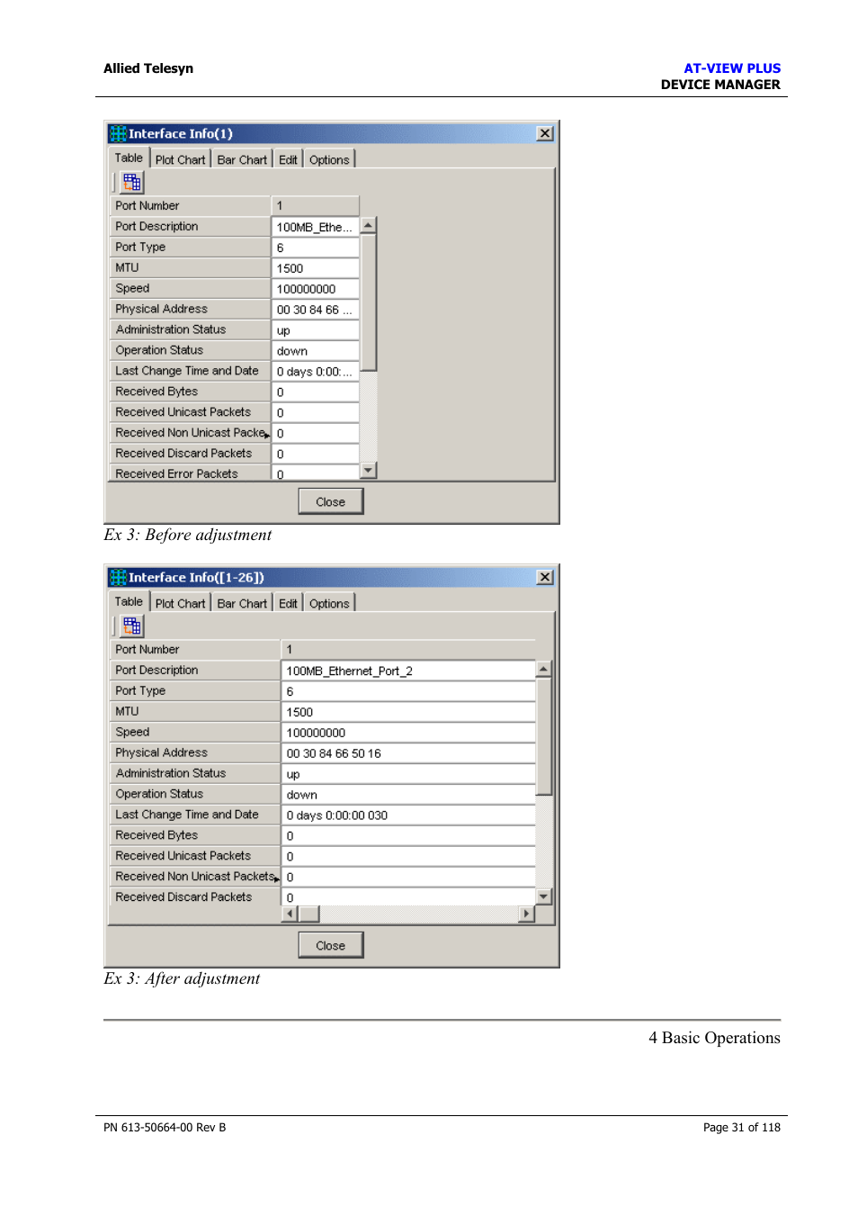 Common menus | Allied Telesis AT-VIEW PLUS 3.1 DEVICE MANAGER User Manual | Page 31 / 118