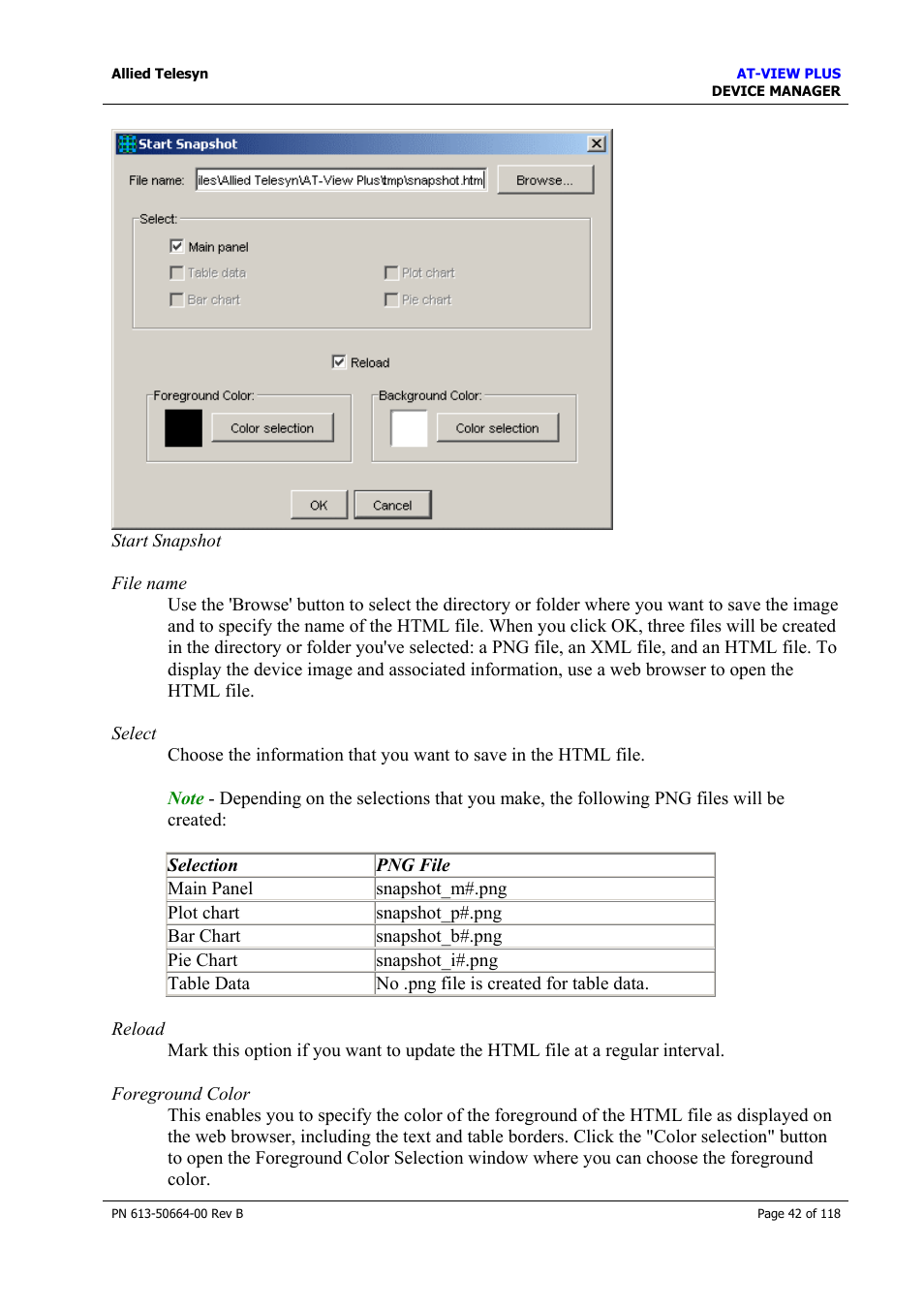 Allied Telesis AT-VIEW PLUS 3.1 DEVICE MANAGER User Manual | Page 42 / 118