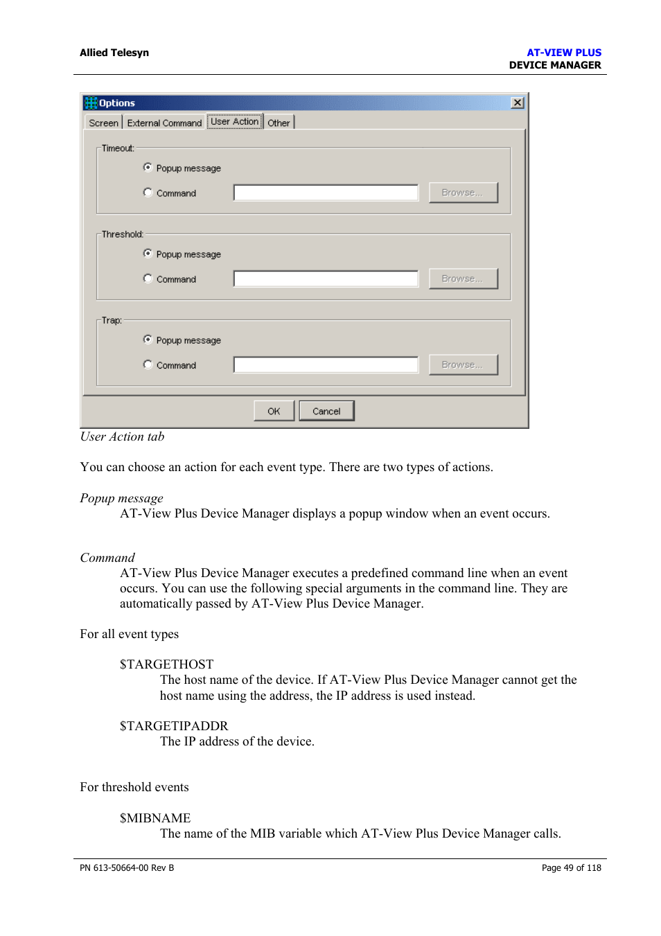 Allied Telesis AT-VIEW PLUS 3.1 DEVICE MANAGER User Manual | Page 49 / 118