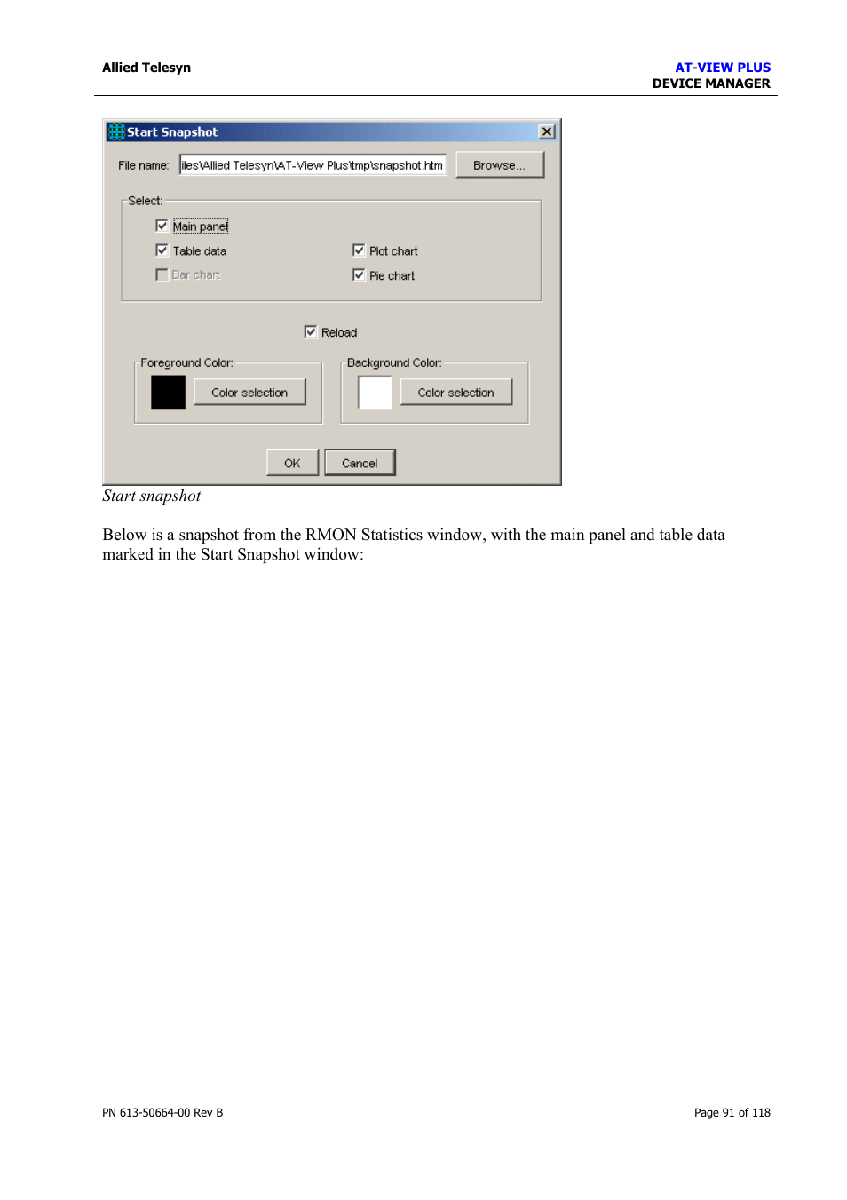 Allied Telesis AT-VIEW PLUS 3.1 DEVICE MANAGER User Manual | Page 91 / 118