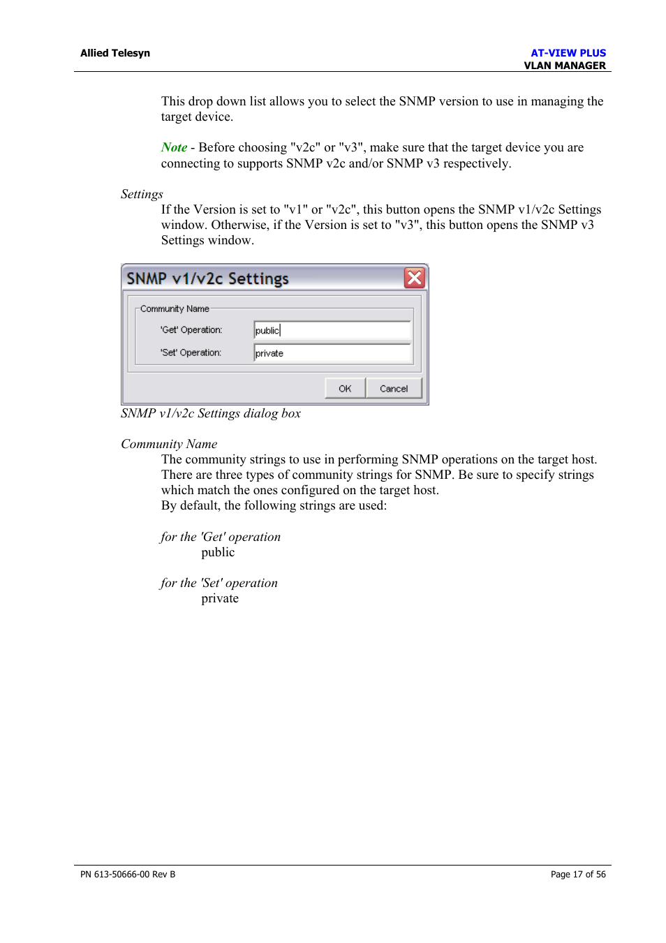 Allied Telesis AT-VIEW PLUS 3.1 VLAN MANAGER User Manual | Page 17 / 56