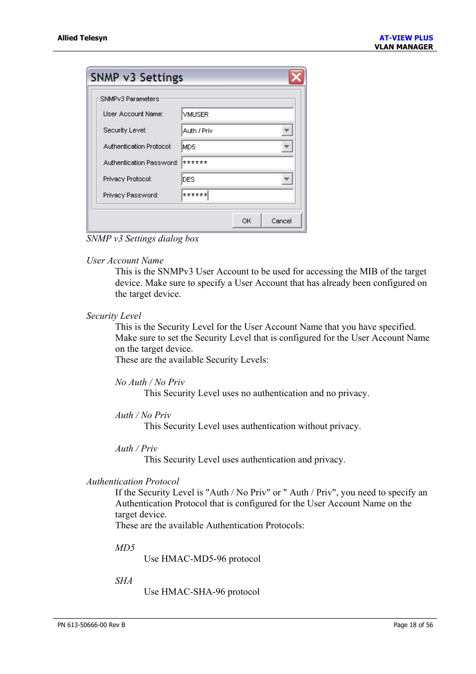 Allied Telesis AT-VIEW PLUS 3.1 VLAN MANAGER User Manual | Page 18 / 56